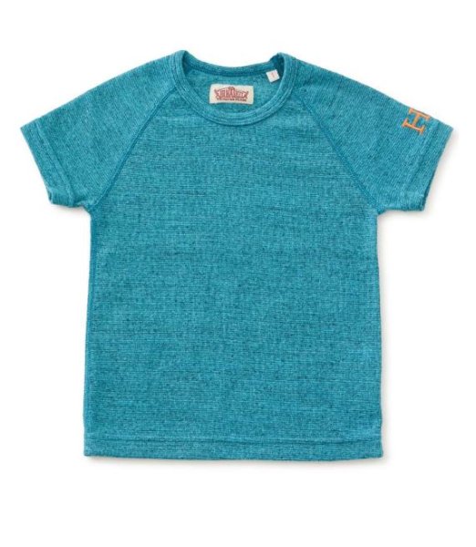 画像1: HOLLYWOOD RANCH MARKET　『ストレッチフライス キッズショートスリーヴTシャツ　カラー：CB BLUE』 (1)