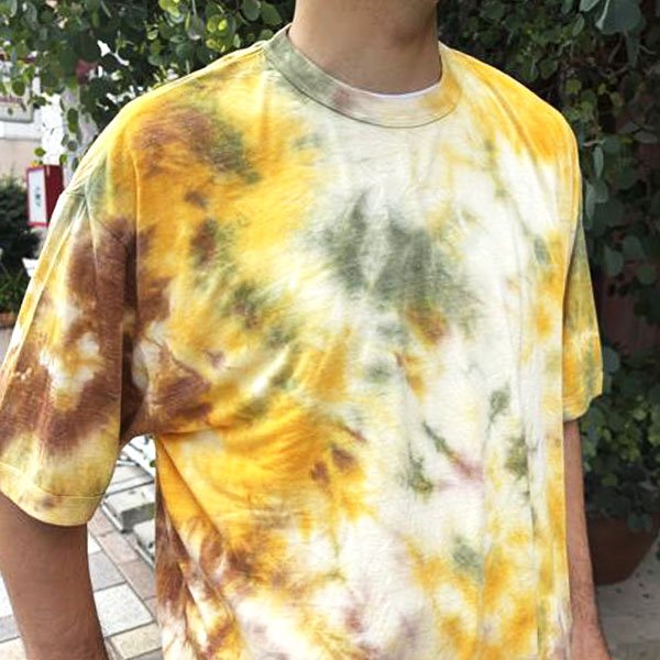 画像2: HOLLYWOOD RANCH MARKET　レーヨンテンジク タイダイリンガーＴシャツ (2)