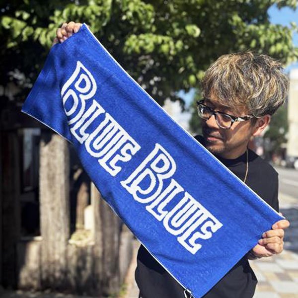 画像3: HOLLYWOOD RANCH MARKET　HRM/BLUE BLUEロゴ フェイスタオル (3)