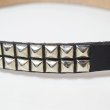 画像4: BRACKNEY LEATHER　PYRAMID 2ROW BELT (4)