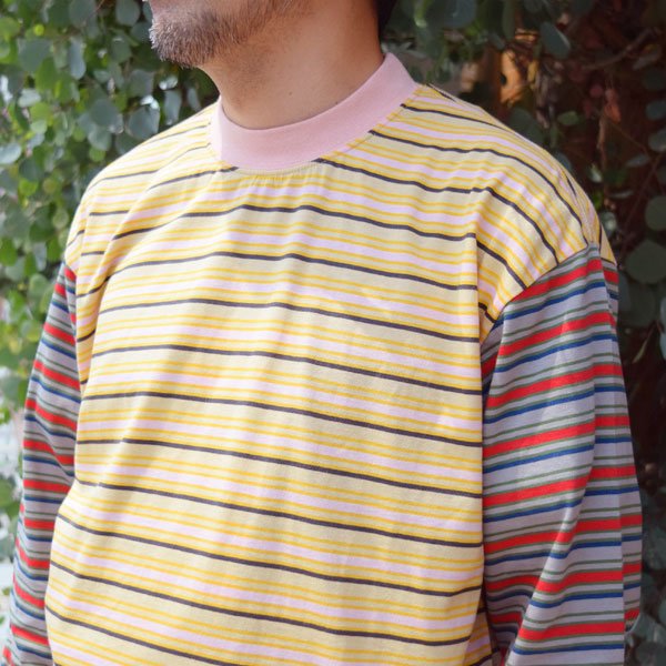 画像2: JACKSON MATISSE 　Long Sleeve Multicolor BORDER Tee (2)