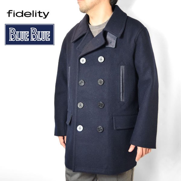 画像1: FIDELITY × BLUE BLUE　10ボタン Pコート (1)