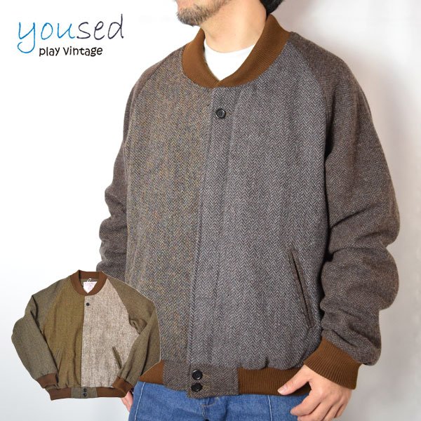 画像1: Yoused　ハリスツイードダービージャケット  (1)
