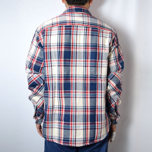 画像5: 【カラー追加】ALCARZA　ヘビーフランネル チェックシャツ (5)