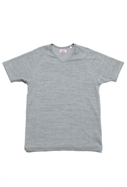 画像1: HOLLYWOOD RANCH MARKET　『ストレッチフライス VネックショートスリーヴTシャツ　カラー：GREY』 (1)