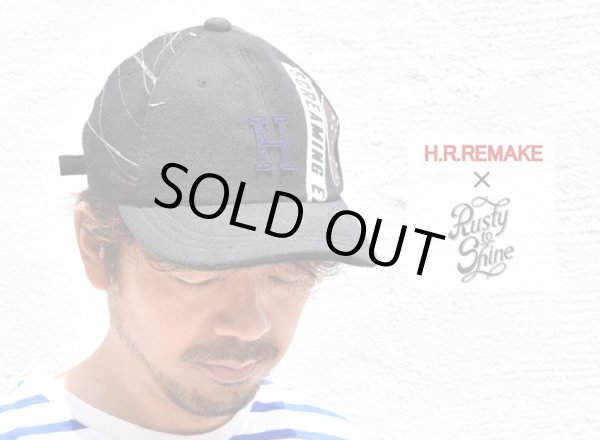 画像2: H.R.REMAKE×RUSTY TO SHINE   USED SWEAT BB CAP「カラー:BLK」 (2)