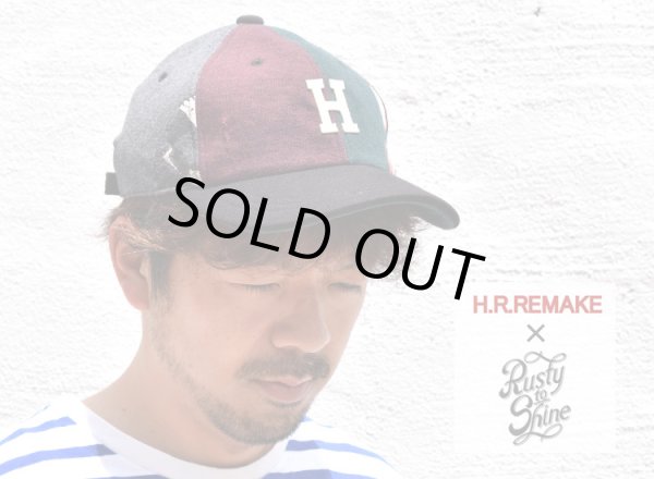 画像2: H.R.REMAKE×RUSTY TO SHINE   USED SWEAT BB CAP「カラー:MULTI」 (2)