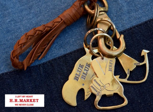 画像2: 　HOLLYWOOD RANCH MARKET　 ピース・ホエール・アンカーボトルオープナー (2)