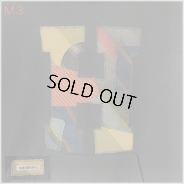 画像5: H.R.REMAKE×RUSTY TO SHINE  USEDタイパッチワーク Hパッチ パーカ　サイズ：M (5)