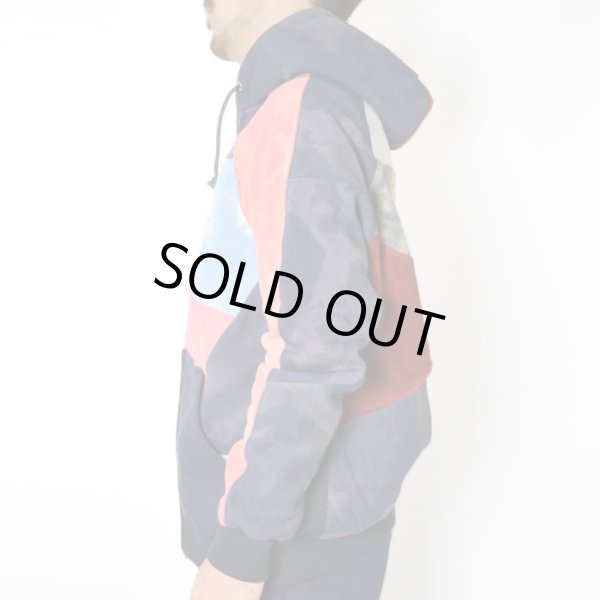 画像8: H.R.REMAKE×RUSTY TO SHINE  タイダイパッチワーク ジップパーカ (8)