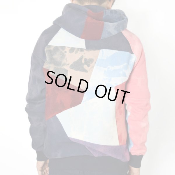 画像9: H.R.REMAKE×RUSTY TO SHINE  タイダイパッチワーク ジップパーカ (9)