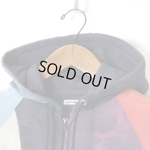 画像10: H.R.REMAKE×RUSTY TO SHINE  タイダイパッチワーク ジップパーカ (10)