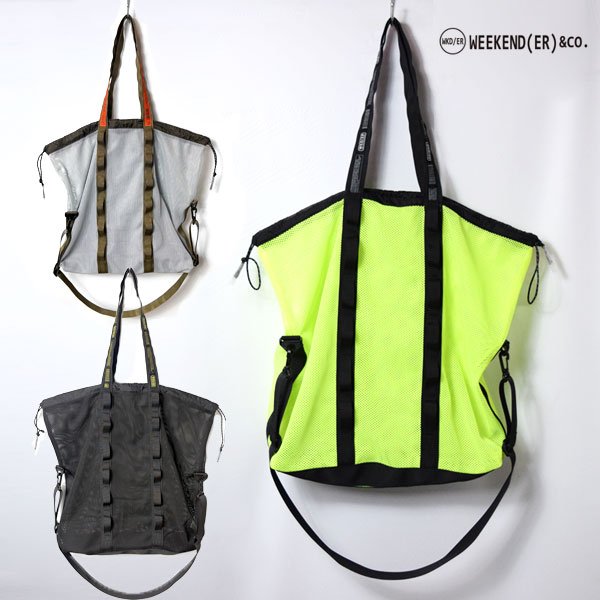 画像1: WEEKEND（ER）MESH 2WAY TOTE BAG (1)