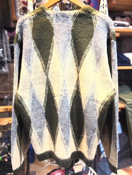 画像2: TOWN CRAFT　VINTAGE PATTERN SHAGGY CARDIGAN (2)