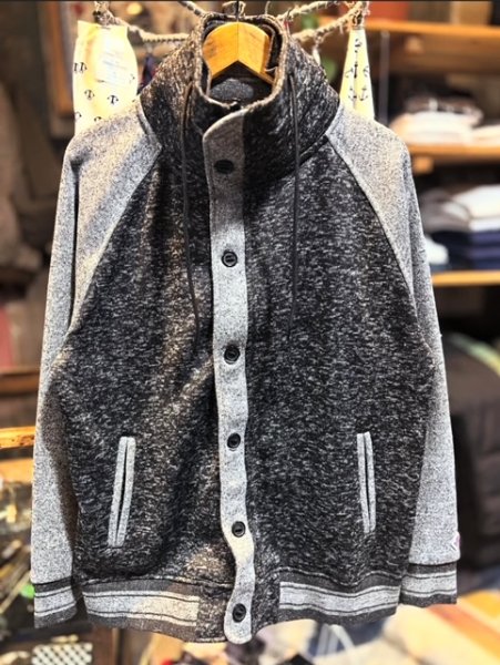 画像1: JEMORGAN　ニットフリースZIPボリュームネック (1)