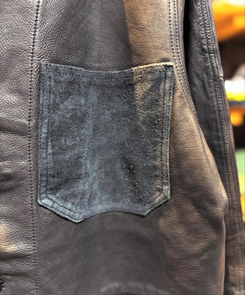 画像5: BLUE BLUE  インディゴスイッチレザー カバオール (5)