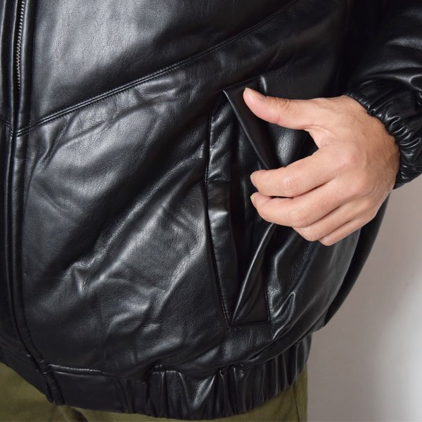 画像10: FIRST DOWN　PU LEATHER V-DOWN JACKET  (10)