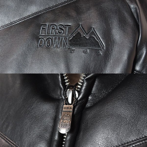 画像16: FIRST DOWN　PU LEATHER V-DOWN JACKET  (16)