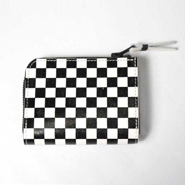 画像3: RE.ACT ×ラスティートゥーシャイン Checker flag L-Fastener Compact Wallet (3)