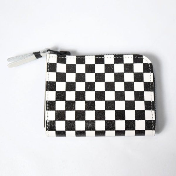 画像4: RE.ACT ×ラスティートゥーシャイン Checker flag L-Fastener Compact Wallet (4)