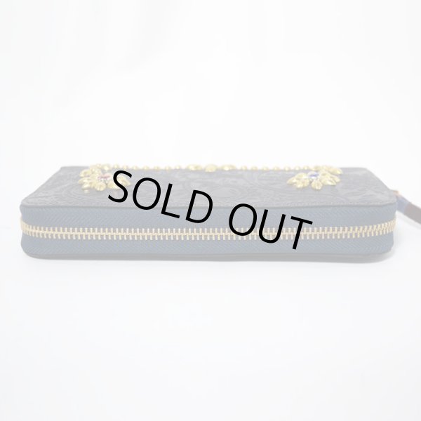 画像5: RE.ACT×ラスティートゥーシャイン 別注 Flower Studs Paisley Indigo Round Fastner Long Wallet (5)