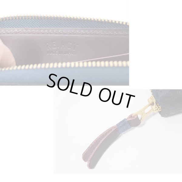 画像9: RE.ACT×ラスティートゥーシャイン 別注 Flower Studs Paisley Indigo Round Fastner Long Wallet (9)