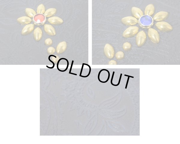 画像10: RE.ACT×ラスティートゥーシャイン 別注 Flower Studs Paisley Indigo Round Fastner Long Wallet (10)