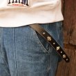 画像2: RE.ACT×Crossed Arrows　 Studs Sword tip Narrow Long Belt (2)