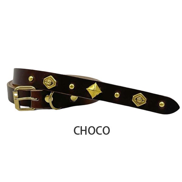 画像4: RE.ACT×Crossed Arrows　 Studs Sword tip Narrow Long Belt (4)