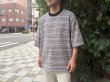 画像2: HOLLYWOOD RANCH MARKET　リサイクルマルチボーダー ドロップショルダーＴシャツ (2)