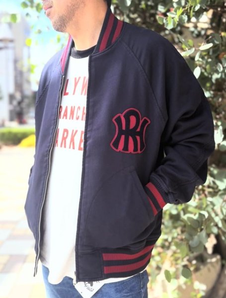 画像2: HOLLYWOOD RANCH MARKET　フィールソーホット バーシティジャケット (2)