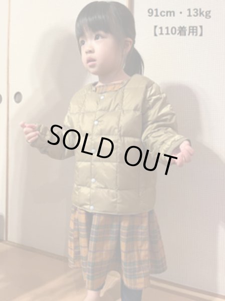 画像3: TAION　 キッズ クルーネックボタン インナーダウンジャケット (3)