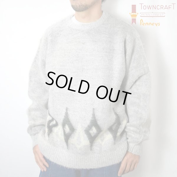 画像1: TOWN CRAFT　SHAGGY PATTERN CREW SWEATER (1)