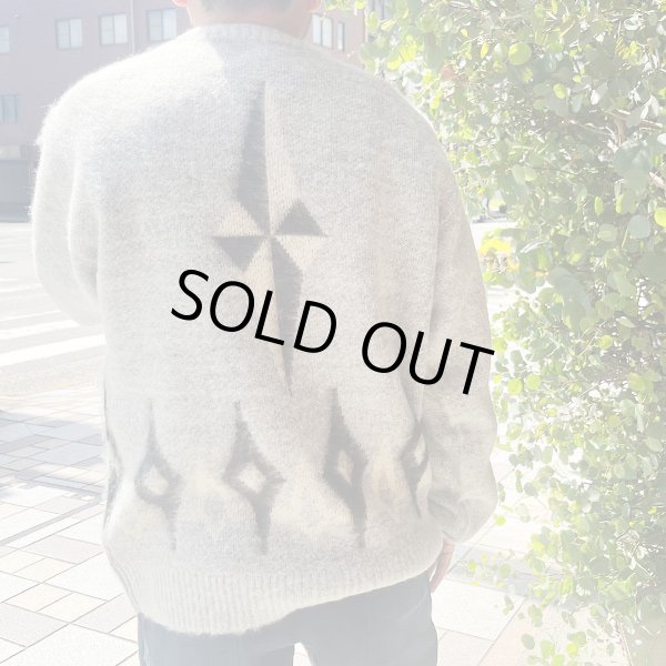画像2: TOWN CRAFT SHAGGY PATTERN CREW SWEATER (2)