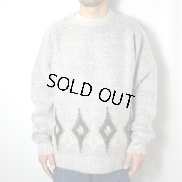 画像3: TOWN CRAFT SHAGGY PATTERN CREW SWEATER (3)