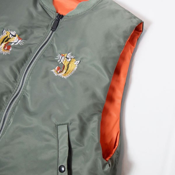 画像10: THRIFTY LOOK 　EMBROIDERY MA-1 VEST (10)