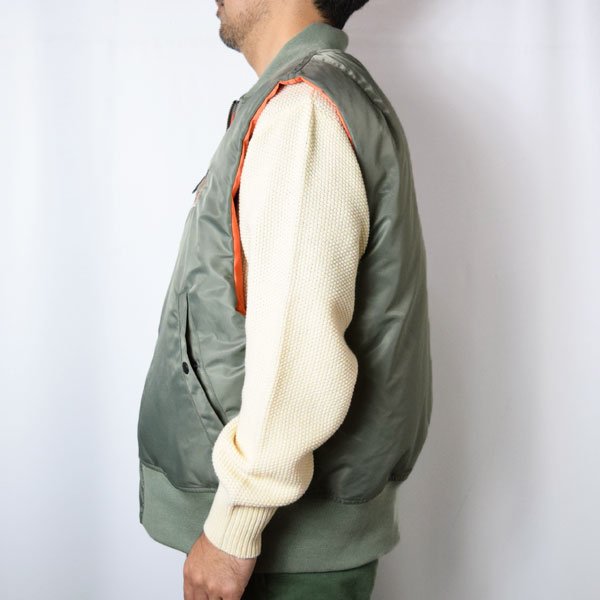 画像4: THRIFTY LOOK 　EMBROIDERY MA-1 VEST (4)