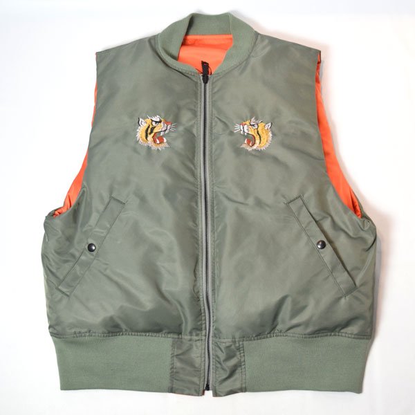 画像7: THRIFTY LOOK 　EMBROIDERY MA-1 VEST (7)