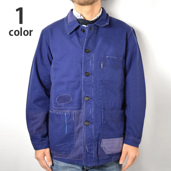 BLUE BLUE サージ フレンチワークジャケット リメイク 1000909 の通販