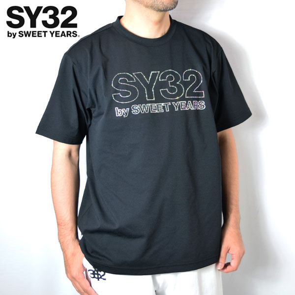 SY32　RHINESTONE BASIC LOGO TEE