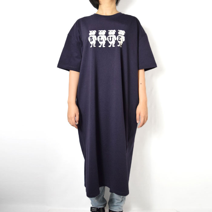 Russell Blue Blue Blue Russell Blueblue ブルドッグ ワンピース の通販なら 正規取扱店 Rusty To Shine ラスティートゥーシャイン ラスティートゥーシャイン