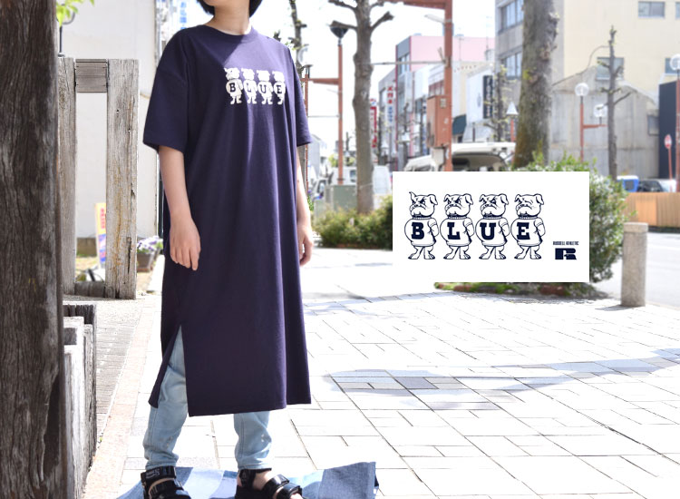 Russell Blue Blue Blue Russell Blueblue ブルドッグ ワンピース の通販なら 正規取扱店 Rusty To Shine ラスティートゥーシャイン ラスティートゥーシャイン