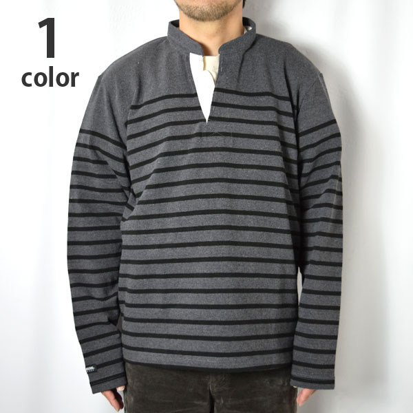 BARBARIAN Heavy Weight Henley Collor LS No Cuff （NEW JAPAN SIZE）